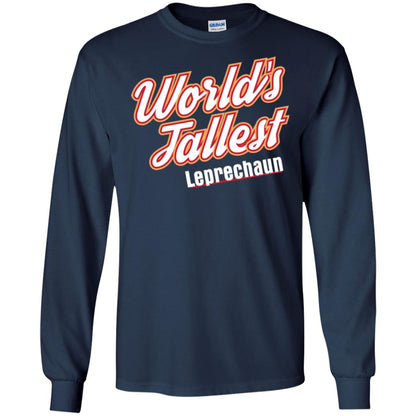 St. Patrick's Day T-shirt World's Tallest Leprechaun Navy