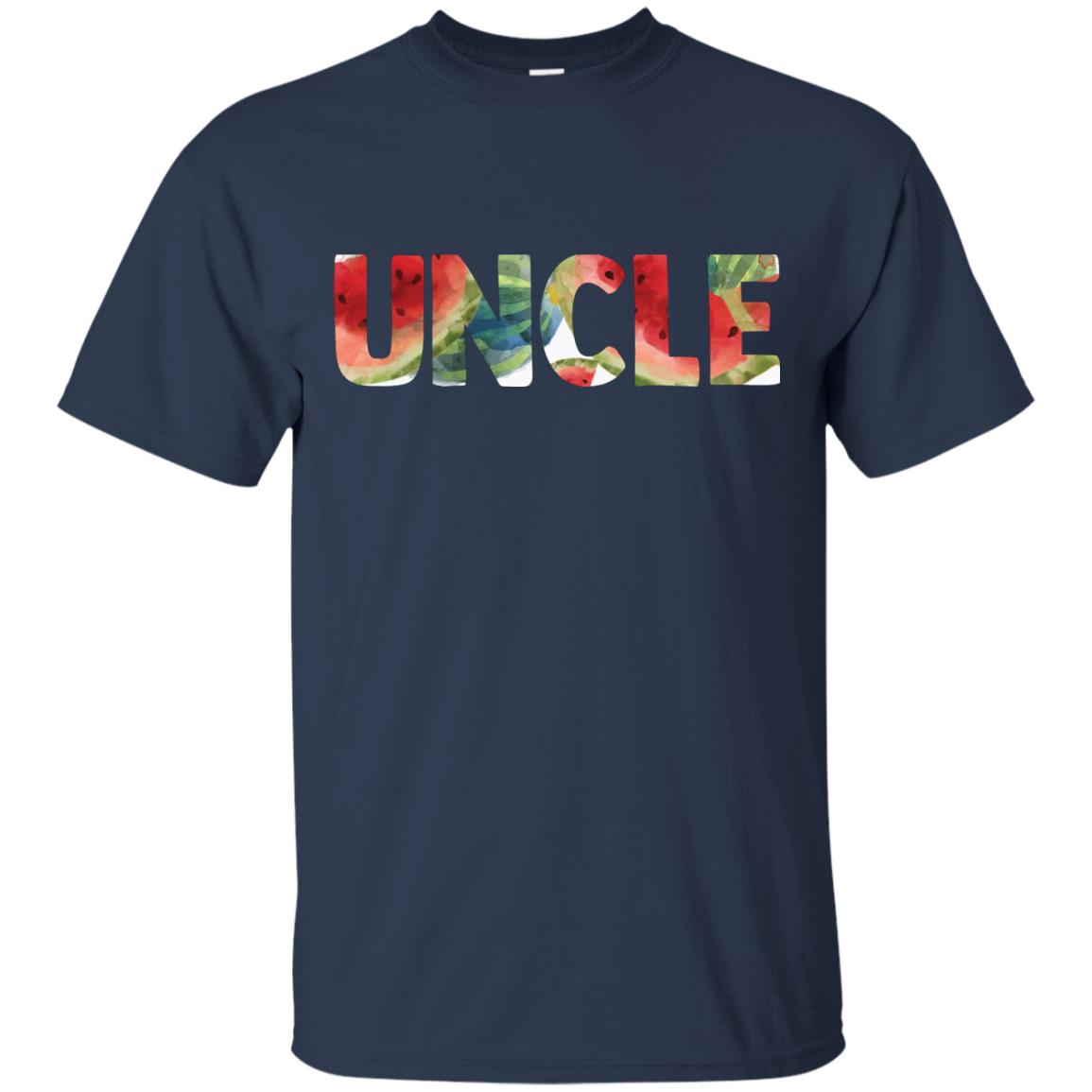 Uncle Watermelon Funny Summer Melon Fruit Shirt For Uncle Navy