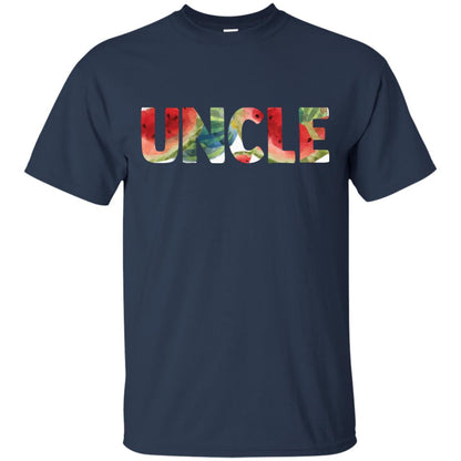 Uncle Watermelon Funny Summer Melon Fruit Shirt For Uncle Navy
