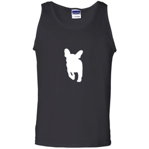 French Bulldog T-shirt White Silhouette Of Puppy