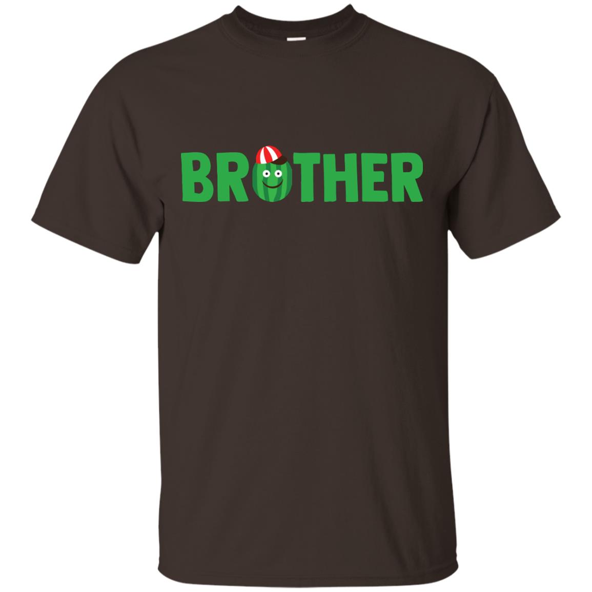 Brother Watermelon Funny Summer Melon Fruit Shirt For Brother Dark Chocolate