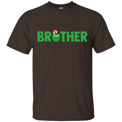 Brother Watermelon Funny Summer Melon Fruit Shirt For Brother Dark Chocolate