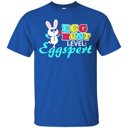 Egg Hunt Level Eggspert Easter Holiday T-shirt Royal