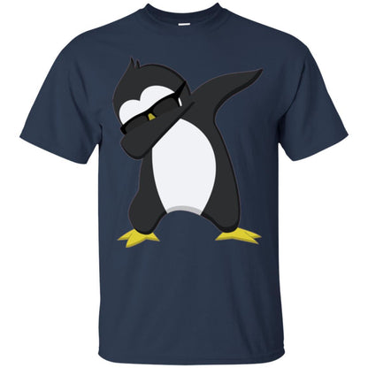 Christmas T-shirt Dabbing Penguin T-shirt Navy