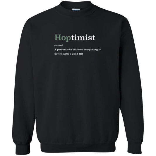 Beer Lover T-shirt Hoptimist Definition Black