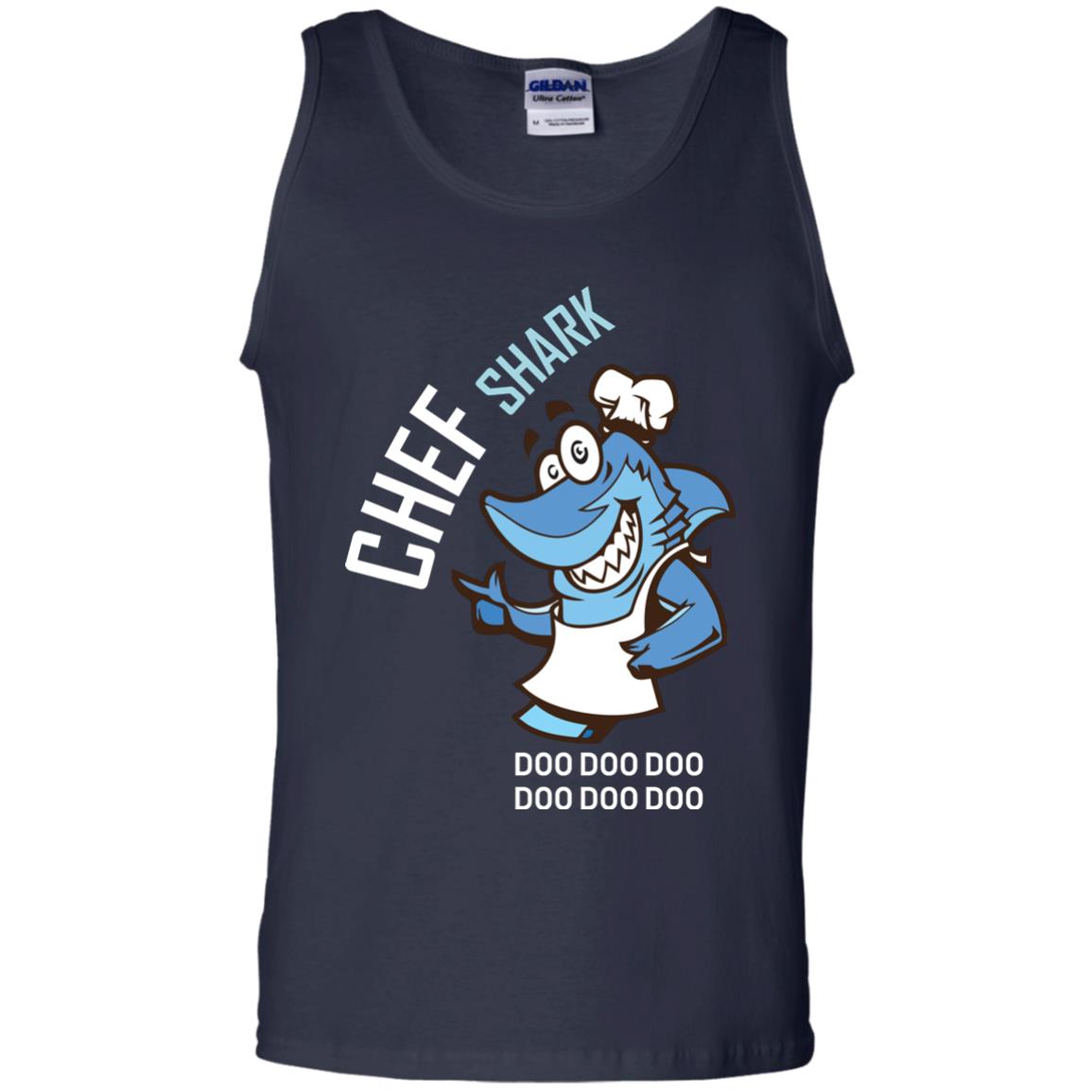 Chef Shark Doo Doo Doo Shirt For Cooker Navy