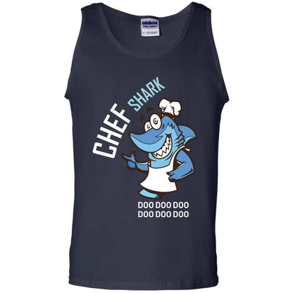 Chef Shark Doo Doo Doo Shirt For Cooker Navy