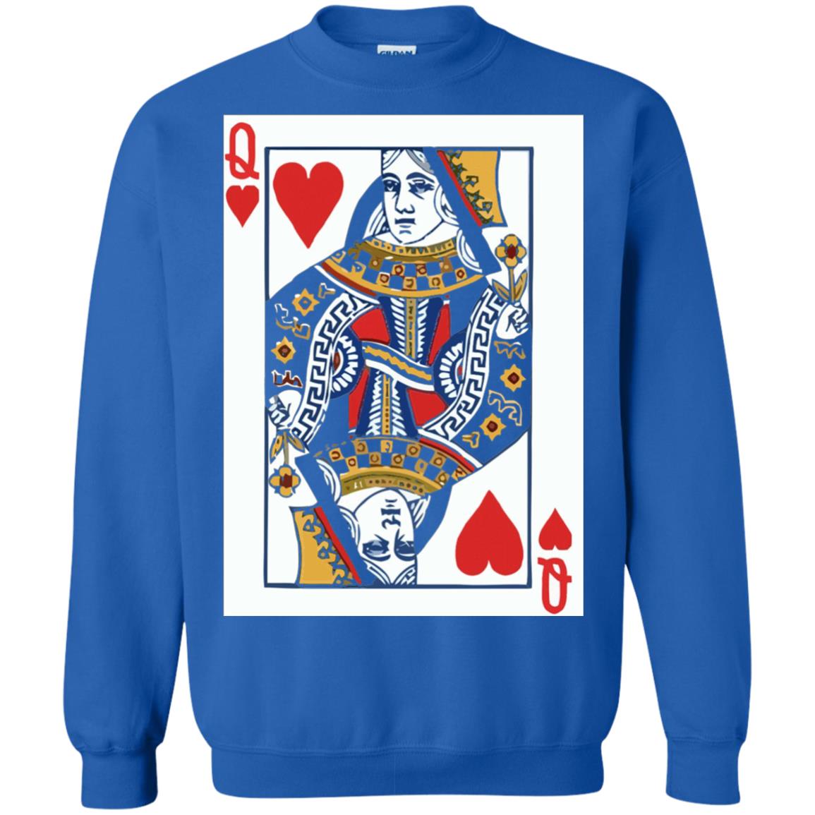 Valentines Day T-shirt Queen Of Hearts Cards Couple Royal