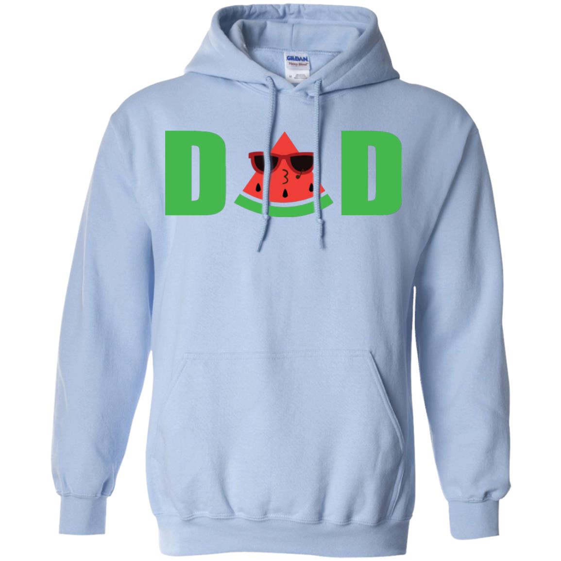 Dad Watermelon Funny Summer Melon Fruit Shirt For Daddy Light Blue