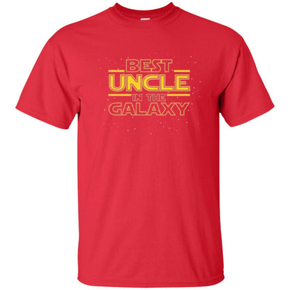 Uncle T-shirt Best Uncle In The Galaxyt-shirt Red