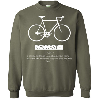 Biker T-shirt Cycopath Definition T-shirt Military Green