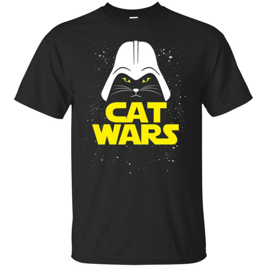 Cat Lover T-shirt Cat Wars T-shirt Black