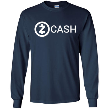 Cryptocurrency Zec Logo T-shirt Zcash Navy