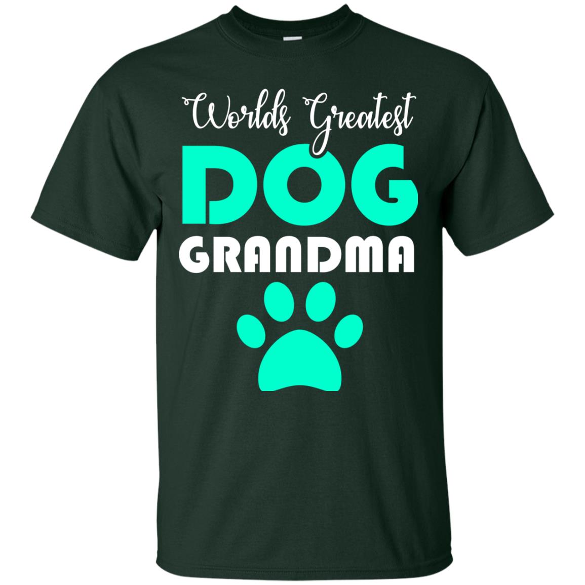 Worlds Greatest Dog Grandma Gift Shirt For Nana Forest