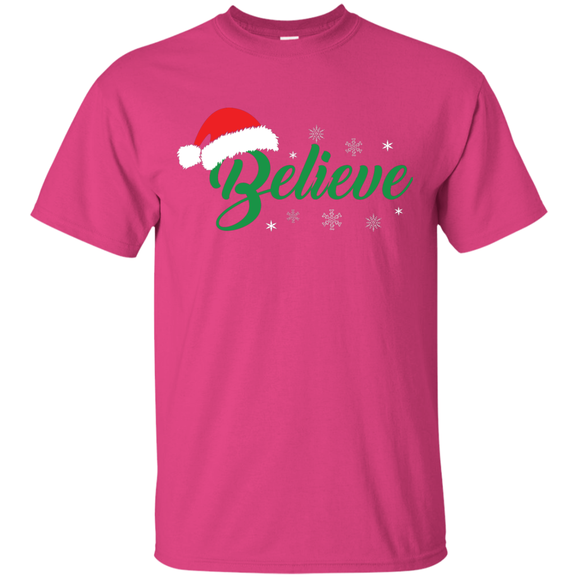 Christmas T-Shirt Believe In Santa Heliconia