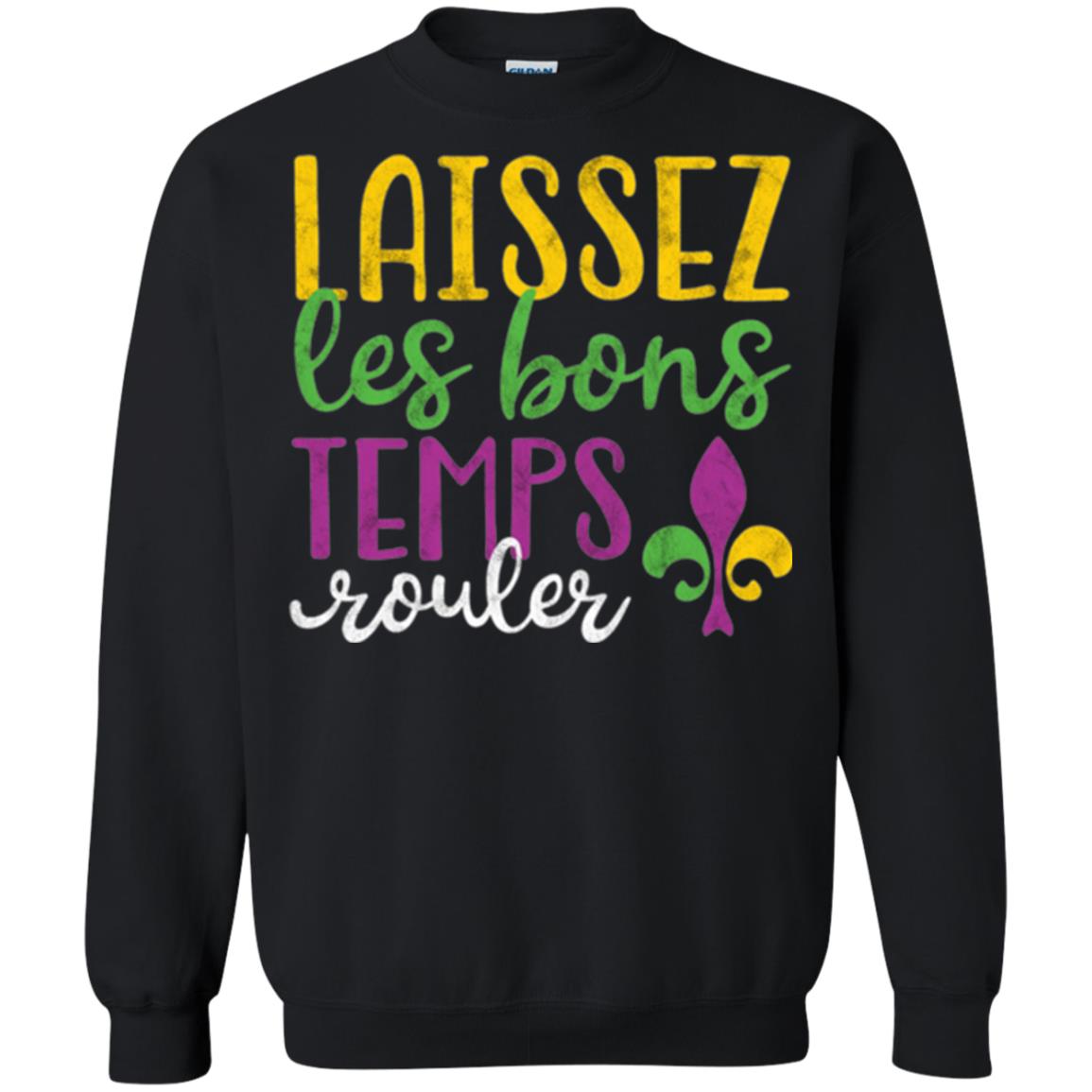 Mardi Gras T-shirt Laissez Les Bons Temps Rouler Black