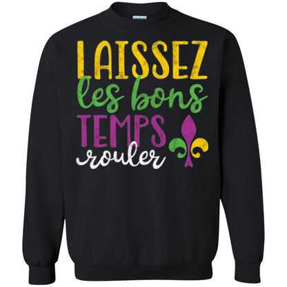 Mardi Gras T-shirt Laissez Les Bons Temps Rouler Black