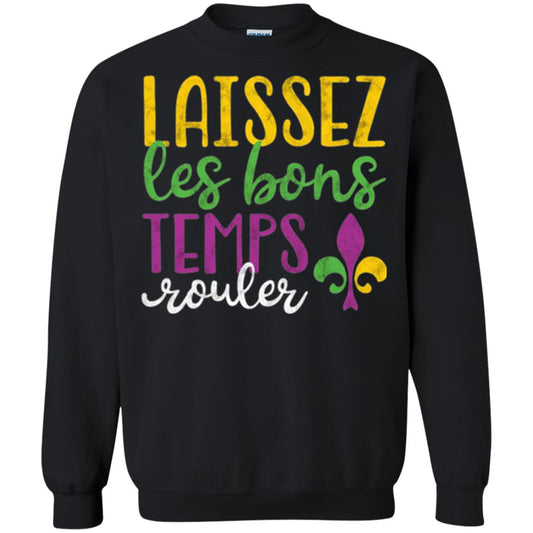 Mardi Gras T-shirt Laissez Les Bons Temps Rouler Black