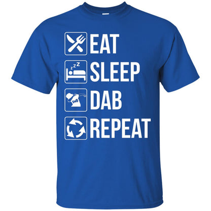 Funny Eat Sleep Dab Repeat T-shirt Royal