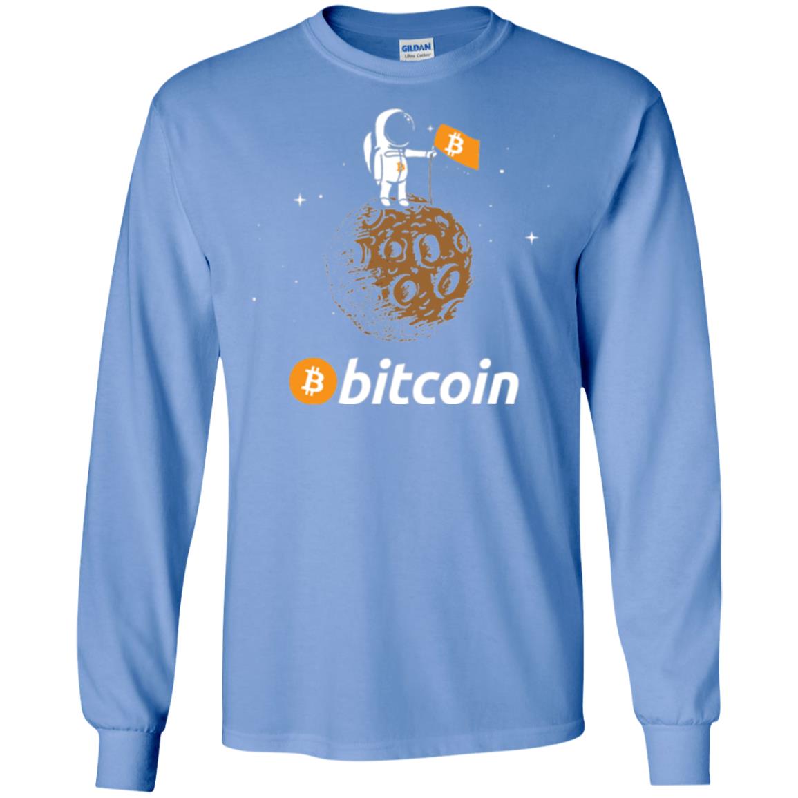 Bitcoin T-shirt Featuring Astronaut Carolina Blue