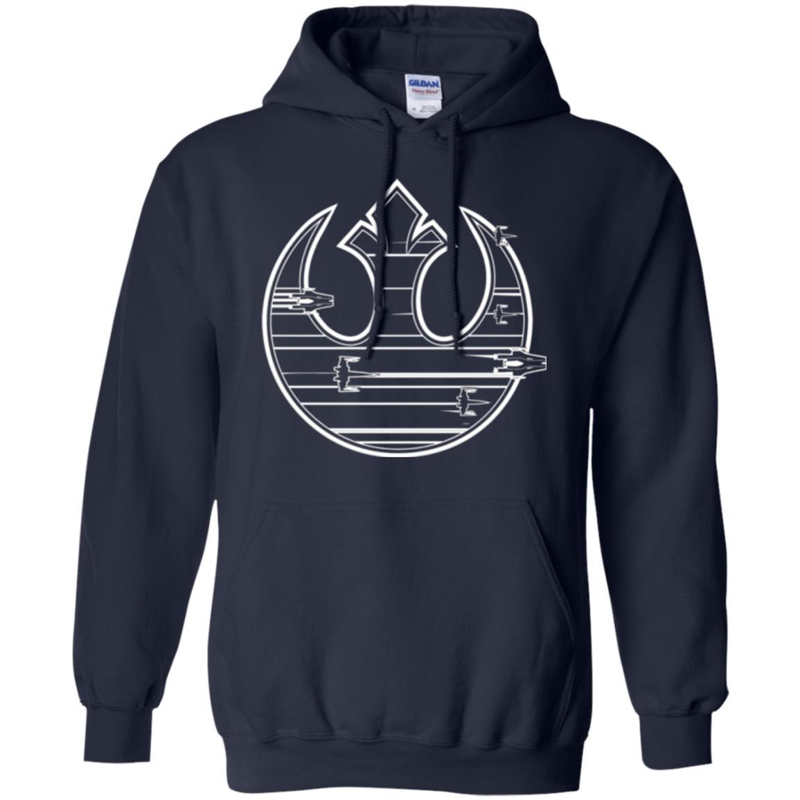 Film T-shirt Last Jedi Rebel Resistance Ship Logo Navy
