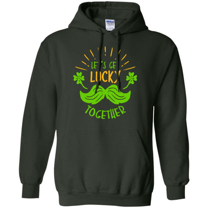Saint Patrick's Day T-shirt Let's Get Lucky Together Forest Green