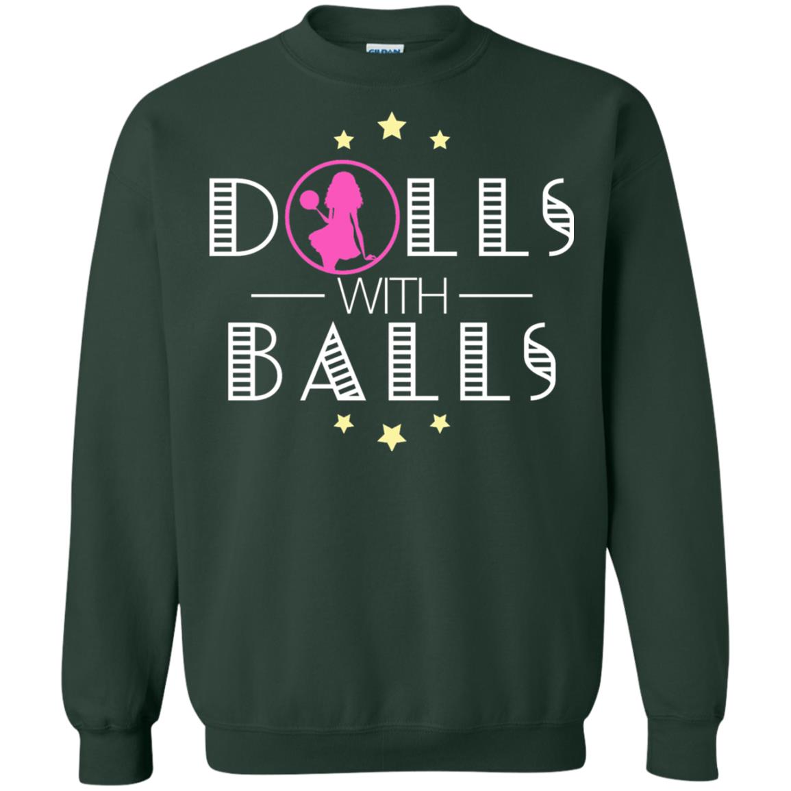 Bowling Lover T-shirt Dolls With Balls T-shirt Forest Green
