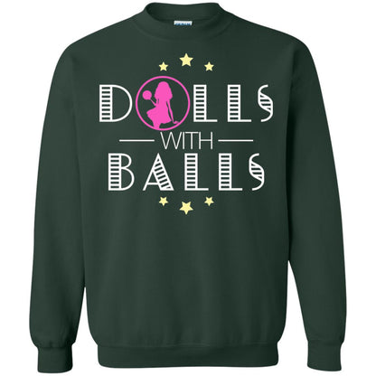 Bowling Lover T-shirt Dolls With Balls T-shirt Forest Green