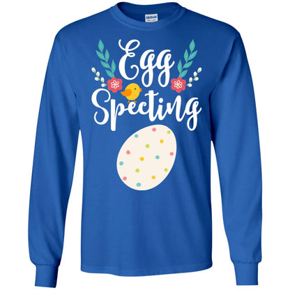 Egg Specting Announcement Pregnant Easter T-shirt Royal
