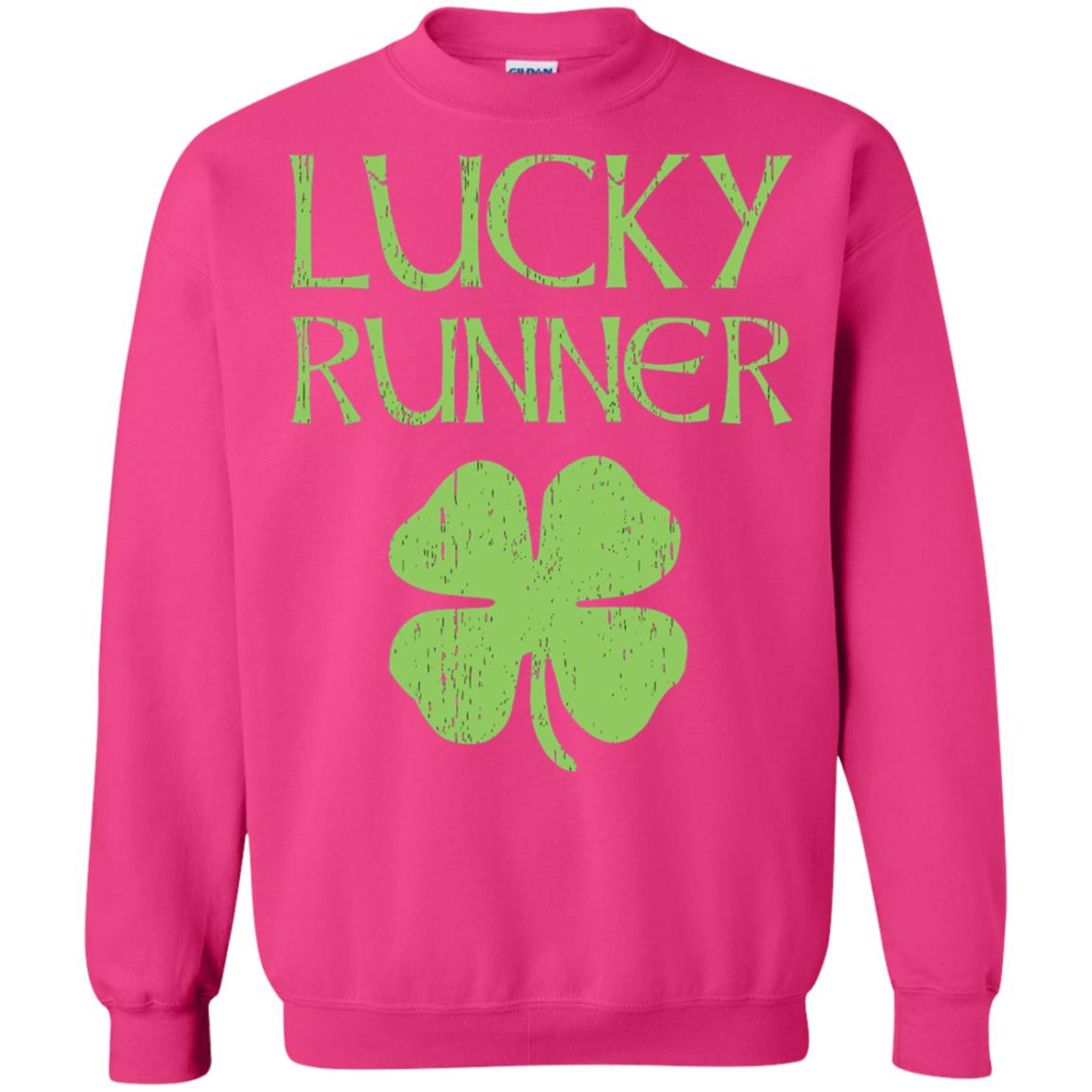 Irish Running Lucky Runners St. Patrick_s Day T-shirt Heliconia