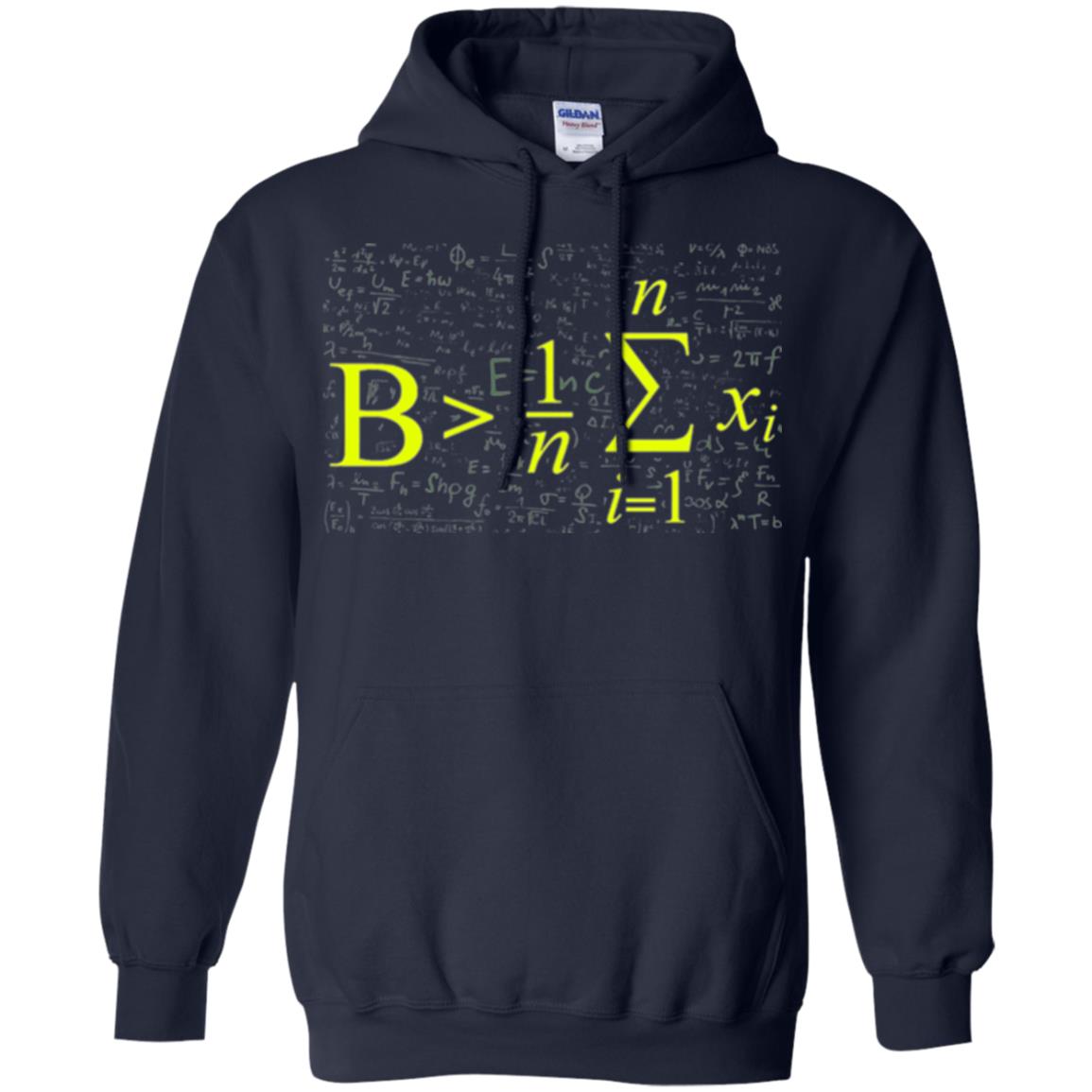 Be Greater Than Average Funny Math Lovers T-shirt Navy