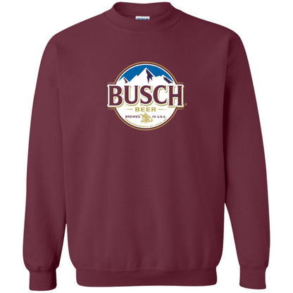 Beer Lovers T-shirt Busch Beer Maroon