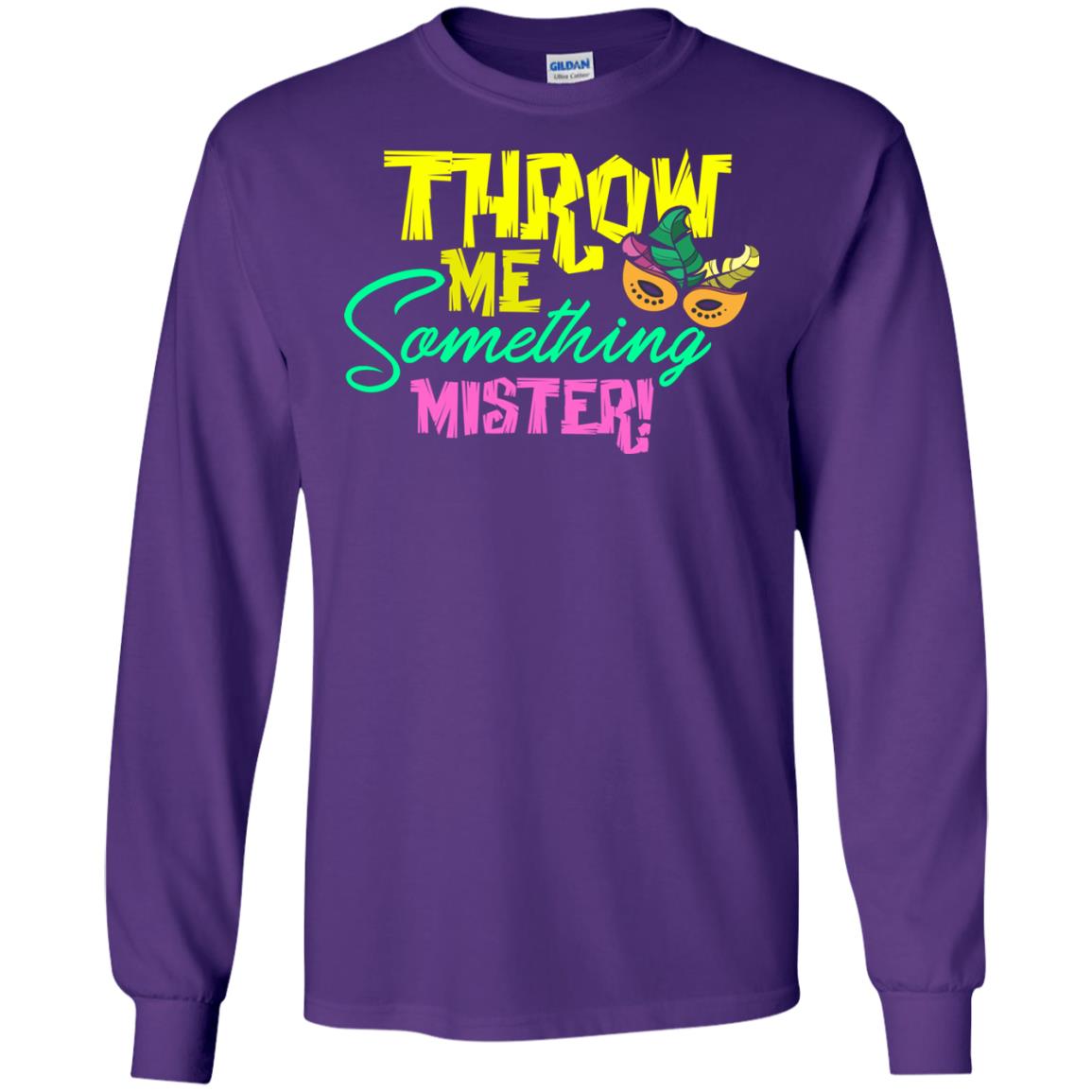 Mardi Gras T-shirt Throw Me Something Mister Purple