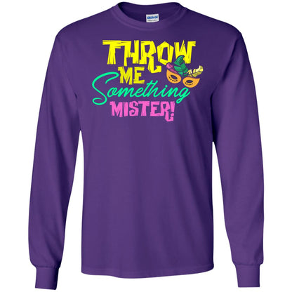 Mardi Gras T-shirt Throw Me Something Mister Purple