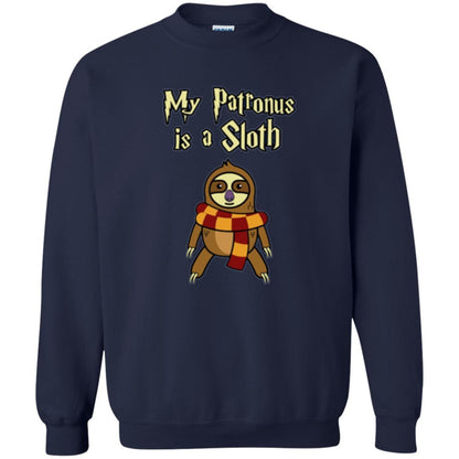 Christmas T-shirt My Patronus Is A Sloth T-shirt Navy