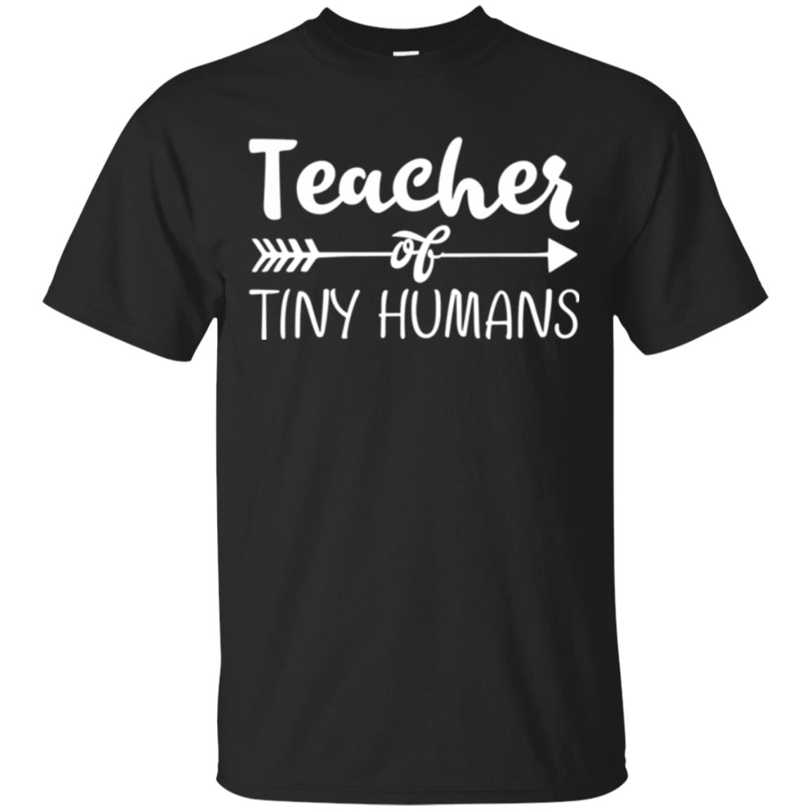 Kindergarten Preschool T-shirt Teacher Of Tiny Humans Black