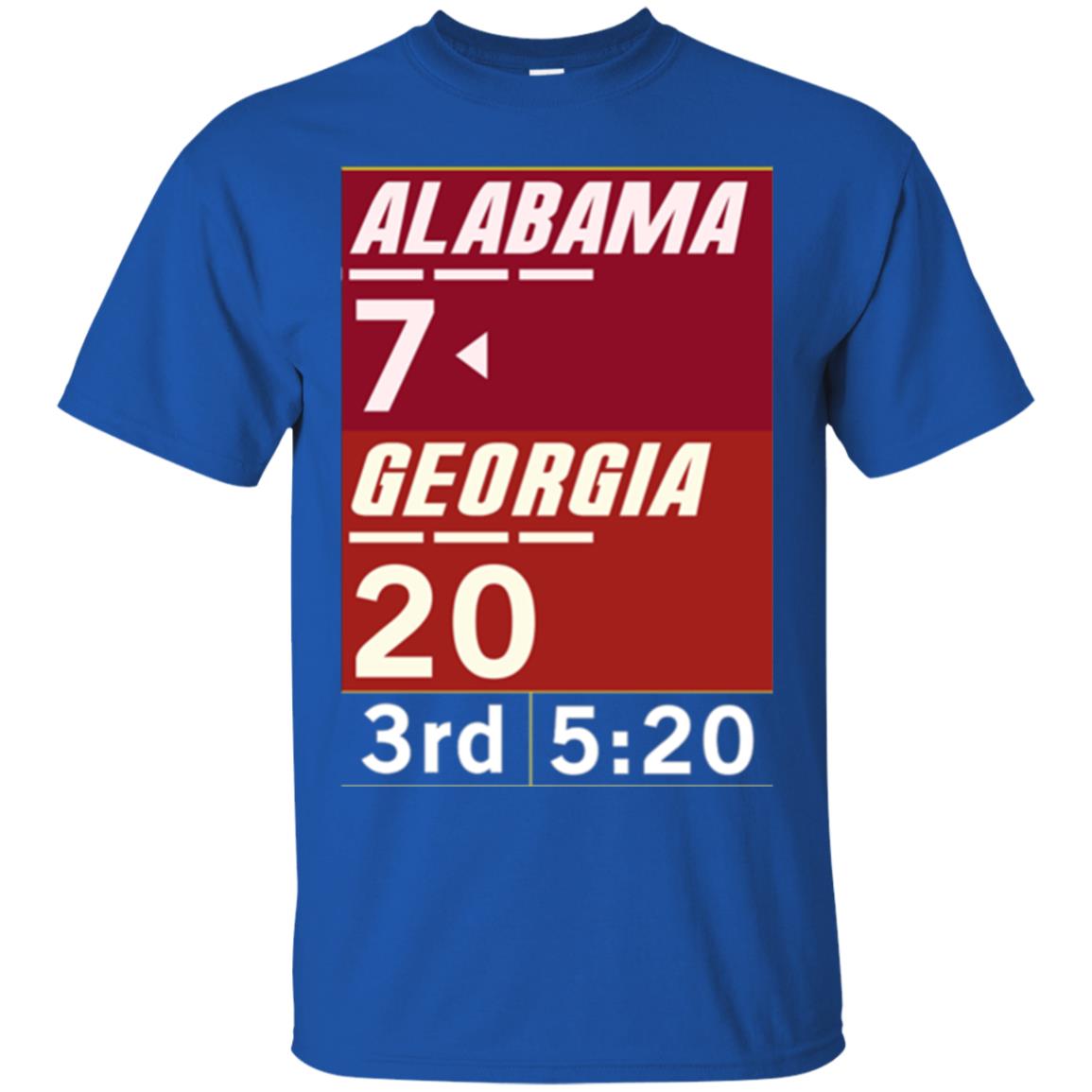 Football Lover T-shirt Alabama 26-23 Comeback Win 2-sided Royal