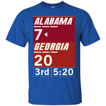 Football Lover T-shirt Alabama 26-23 Comeback Win 2-sided Royal