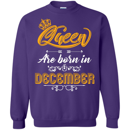 Brithday T-Shirt Queen Are Born In December Purple