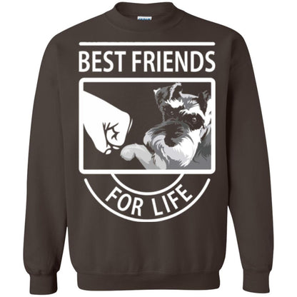 Schnauzer Lover T-shirt Best Friends For Life Dark Chocolate