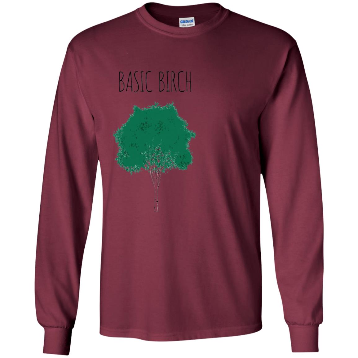 Basic Birch T-shirt Maroon