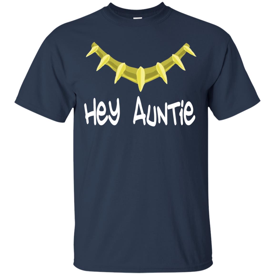 Hey Auntie Funny Aunt T-shirt Navy