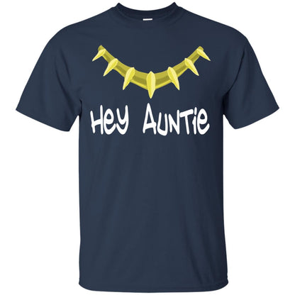 Hey Auntie Funny Aunt T-shirt Navy