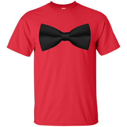 Big Black Bow Tie Tee Shirt Red