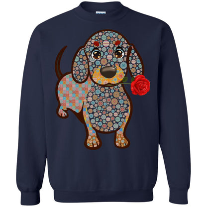Dachshund Quilts Idea Gift Shirt For Mens Womens Navy