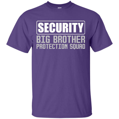 Family T-shirt Security Big Brother Protection Squad Purple