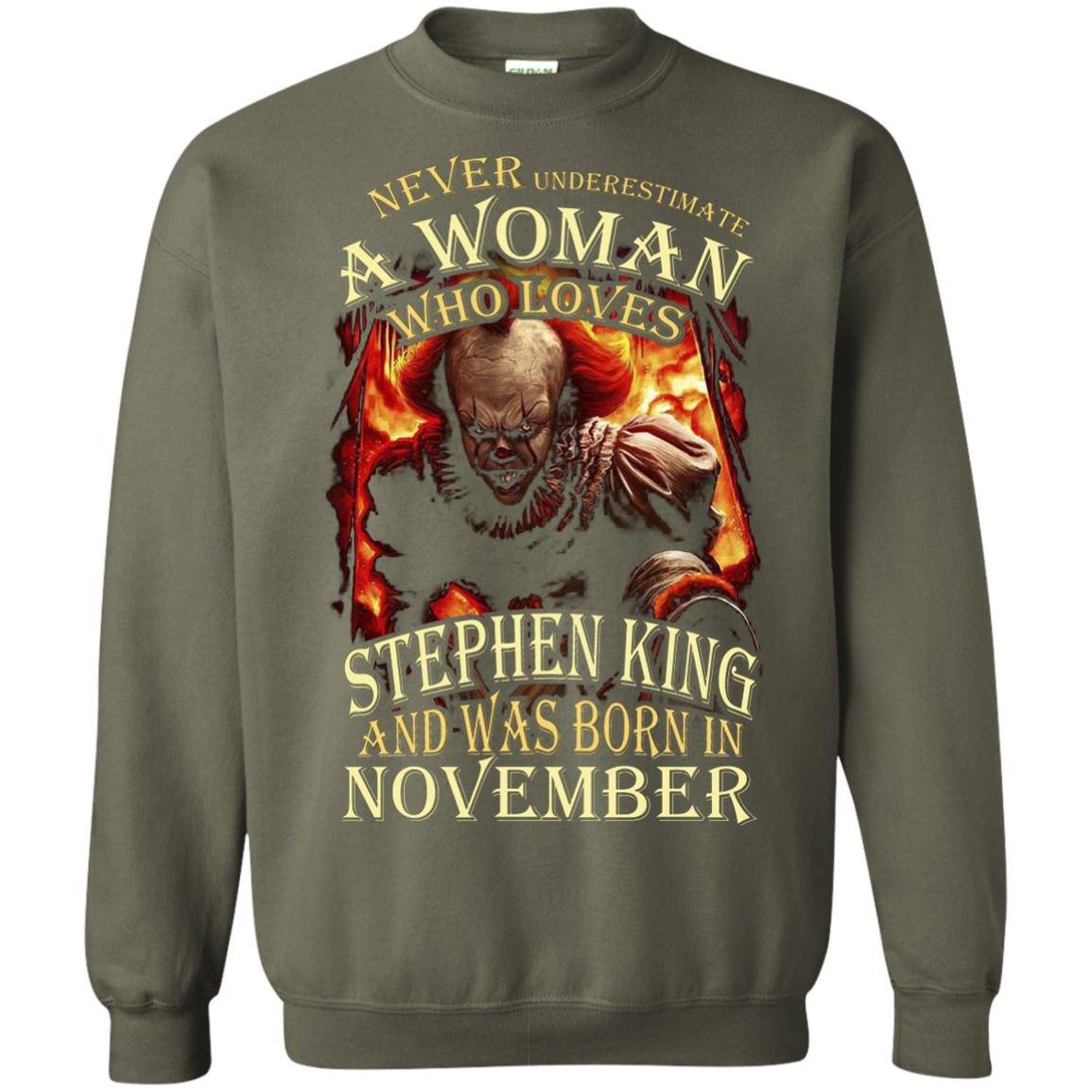 November T-shirt Never Underestimate A Woman Who Loves Stephen King