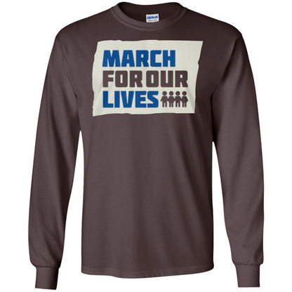 March For Our Lives Anti Gun T-shirt Dark Chocolate