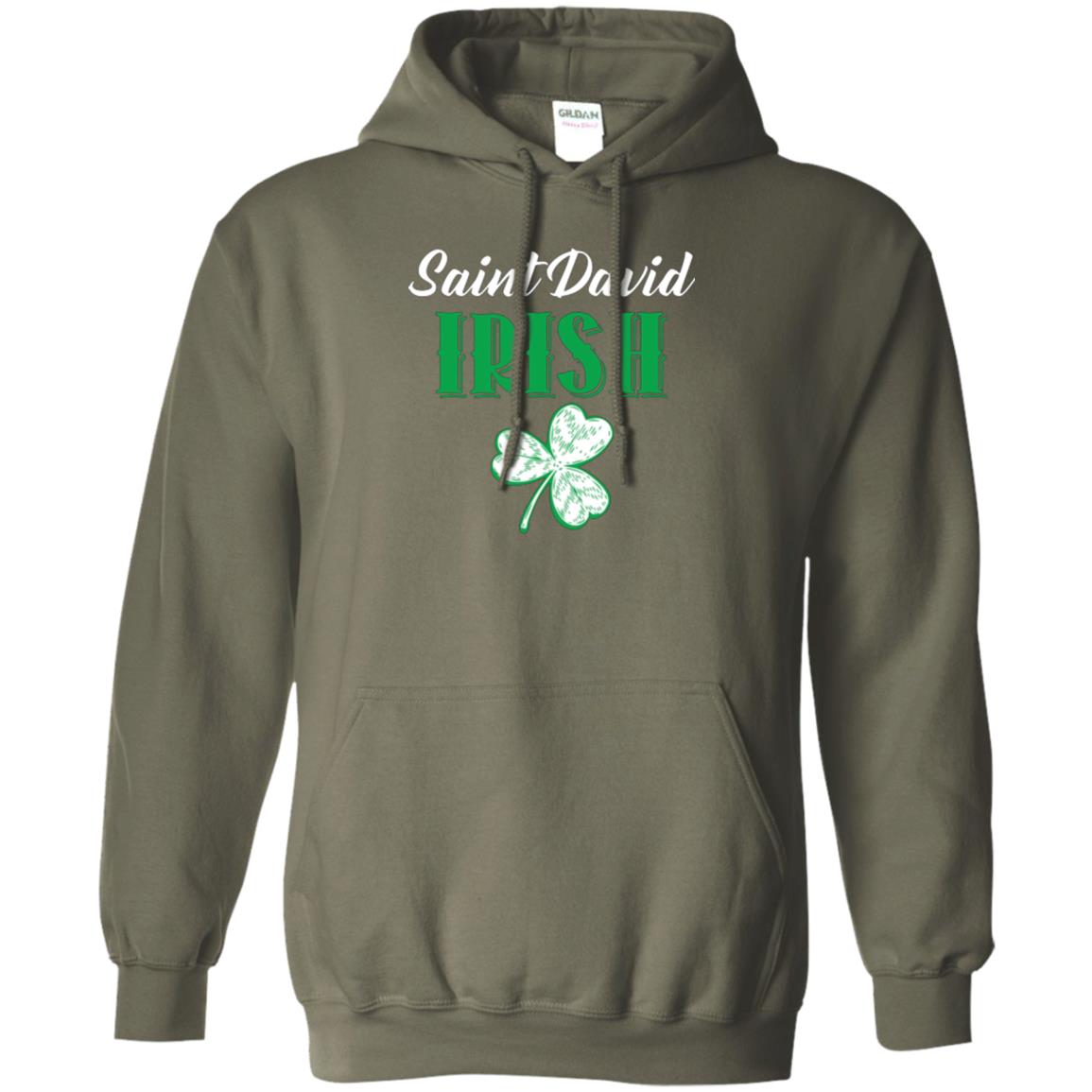 Saint Patrick's Day T-shirt Saint David Irish Military Green