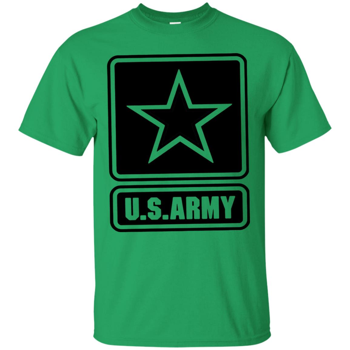 Us Army Black Logo United States Design T-shirt Irish Green